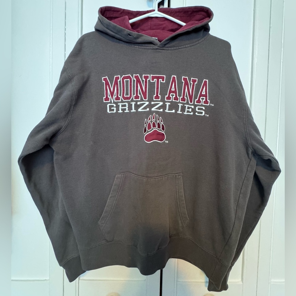 Montana Grizzlies Hoodie in Gray and Maroon
